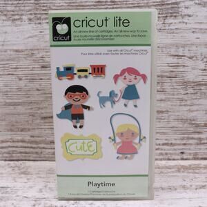 Cricut PLAYTIME Cartridge PAPER DOLLS PHRASES KIDS TOYS Gently Used Free Ship .